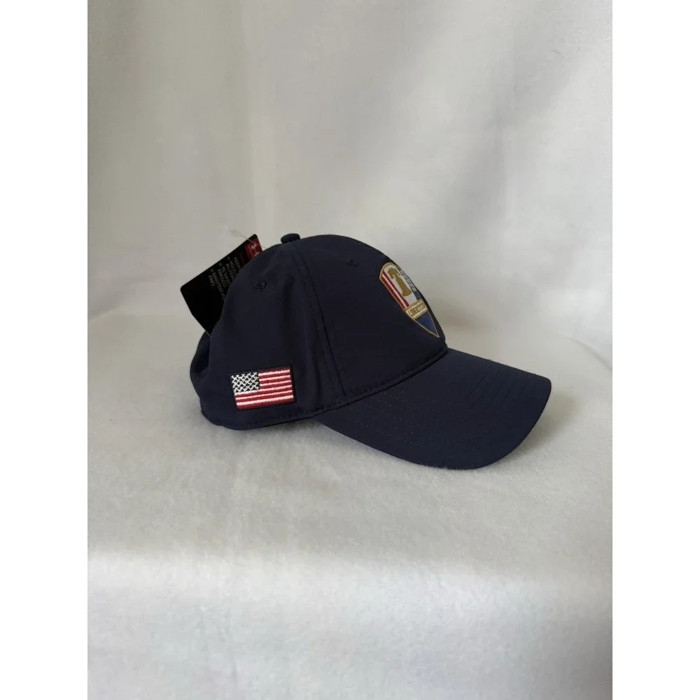 Under Armour Liberty Cup Hat Navy Blue Adjustable American Flag Golf Cap NEW